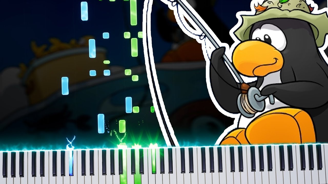 Club Penguin - Ice Fishing: Piano Tutorial