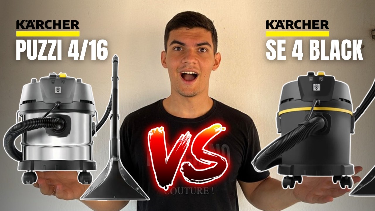 Extratora Karcher Puzzi 4/16 vs Extratora Karcher SE 4 Black | Quais as Diferenças? Comparei Tudo!