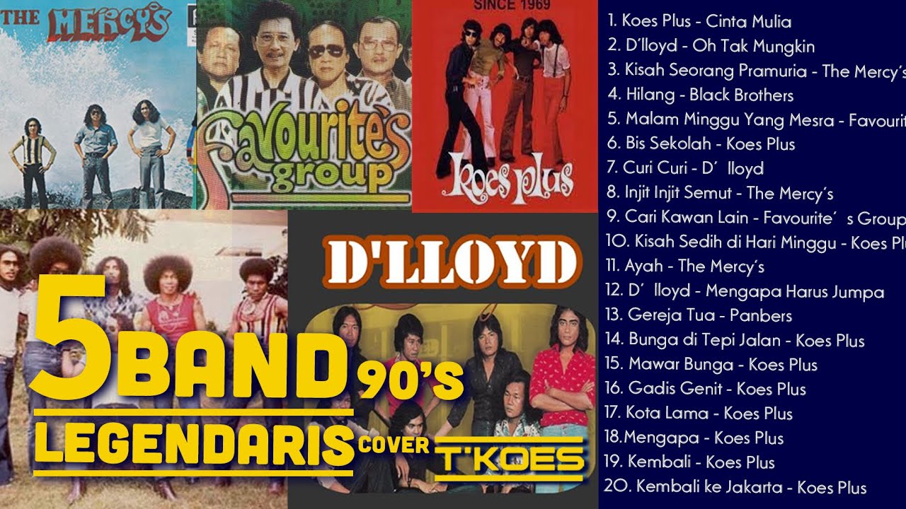 Lagu Kenangan 70's | 5 Band Legendaris Cover by T'KOES 20 Musik Video