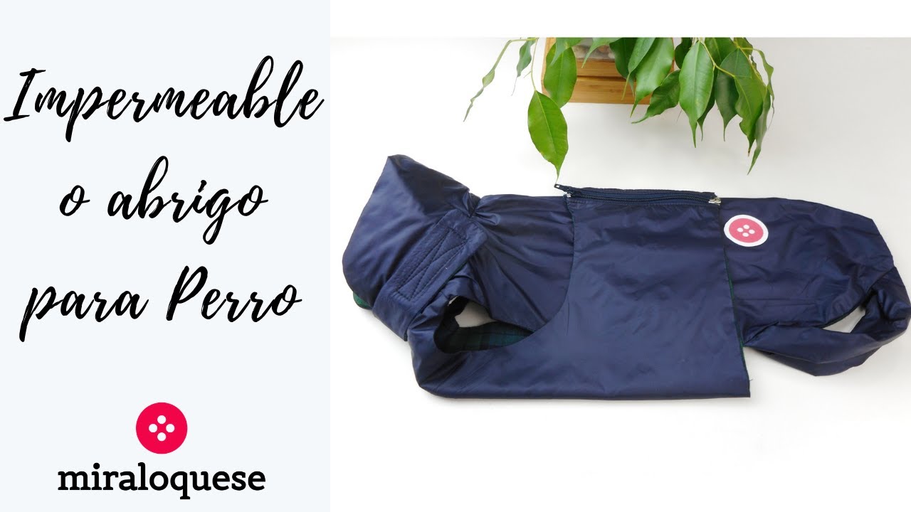Impermeable o abrigo para Perro Mediano-Pequeño.
