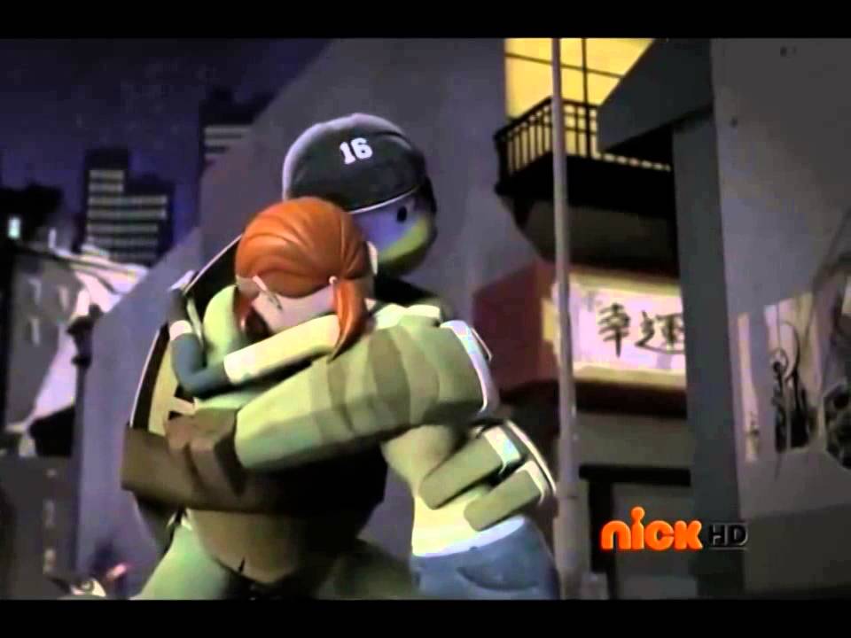 Tmnt 2012 April x Donnie Quiero decirte que te amo