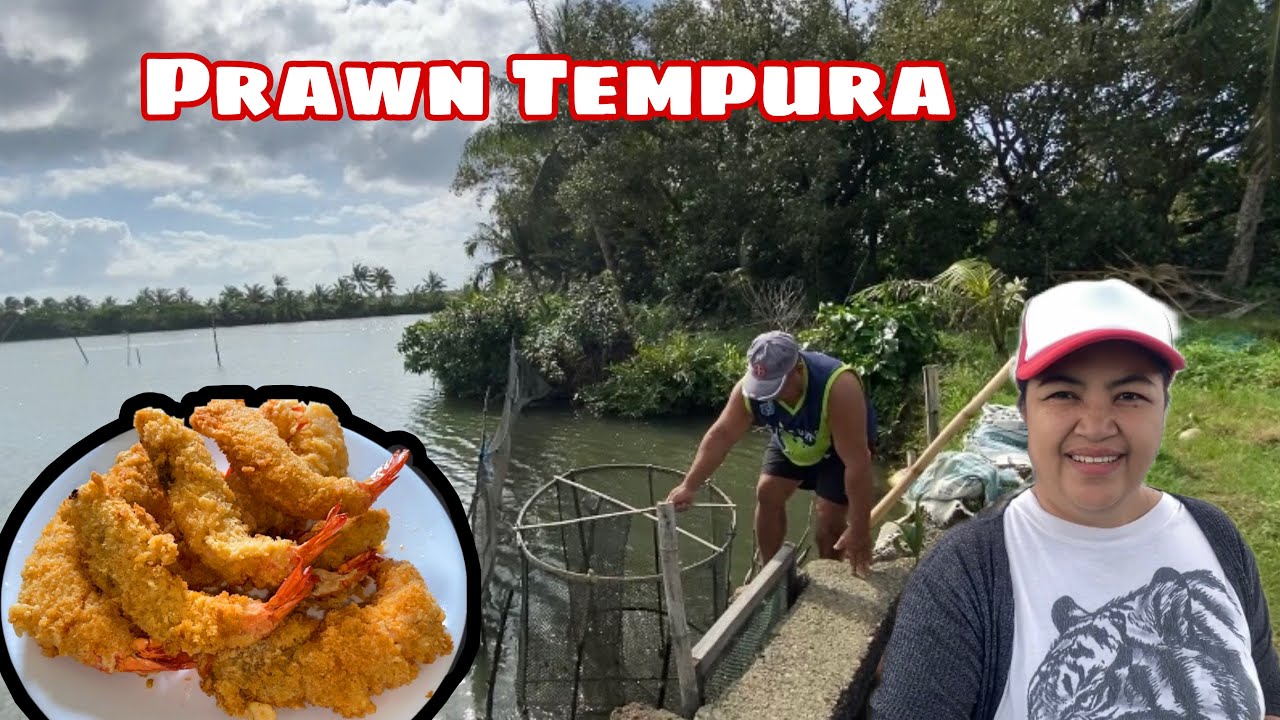 Nakahuli ng malalaking Sugpo sa bakikong + Nagluto ako ng Prawn Tempura
