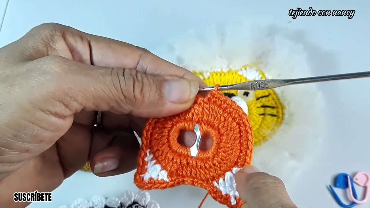 LEON TEJIDO CON ANILLAS DE LATAS 🦁!!!