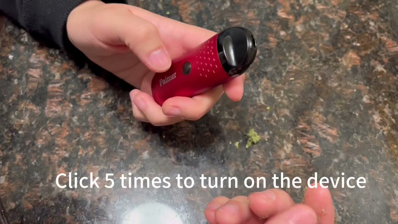 How to use Anlerr Palmer portable dry herb vaporizer for real flower?