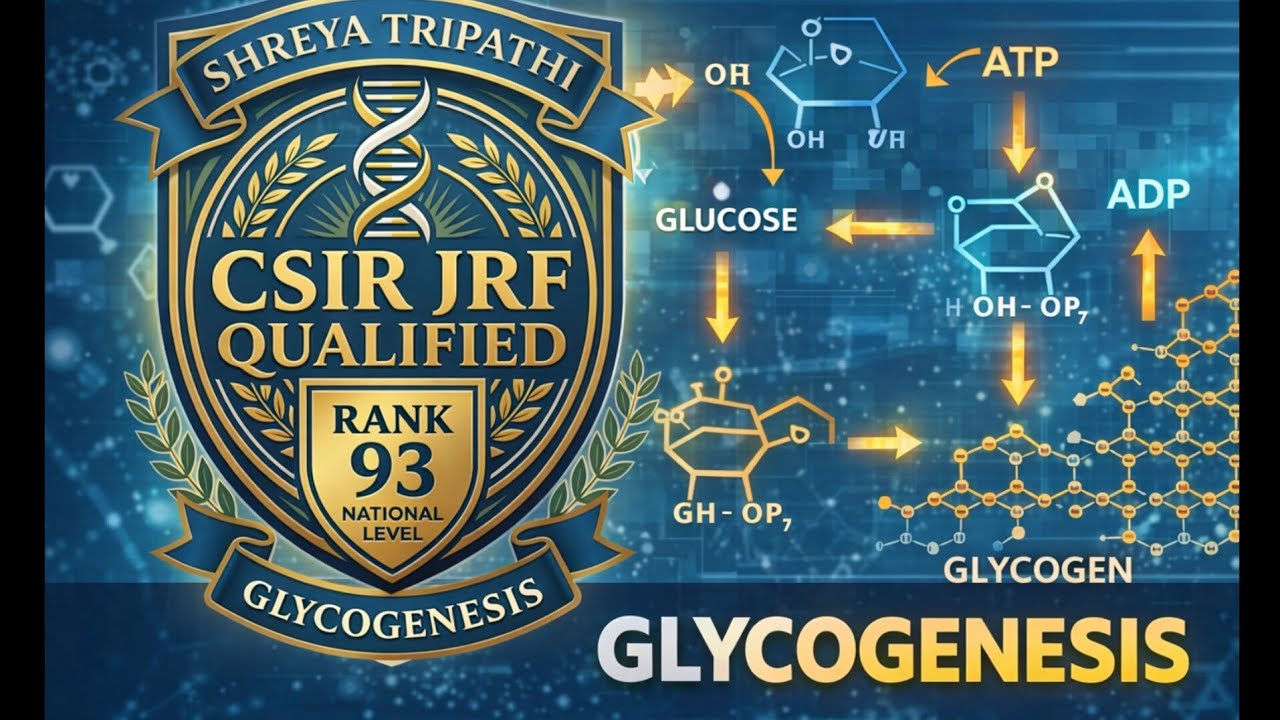 Glycogen Synthesis/Glycogenesis||Metabolism of Carbohydrates||CSIR NET Life Science