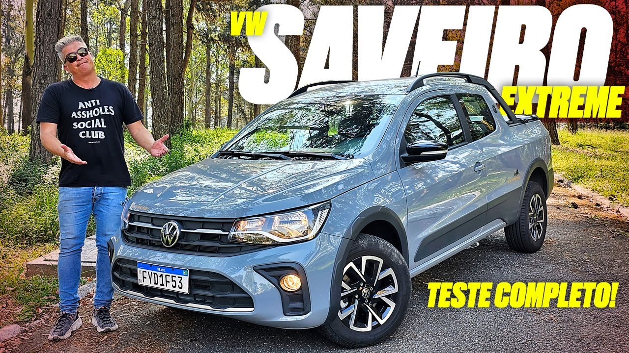 VW Saveiro Extreme 2024 - HÁ ALGO DE ERRADO COM ELA? ANDA BEM? BEBE MUITO? MELHOR QUE A FIAT STRADA?