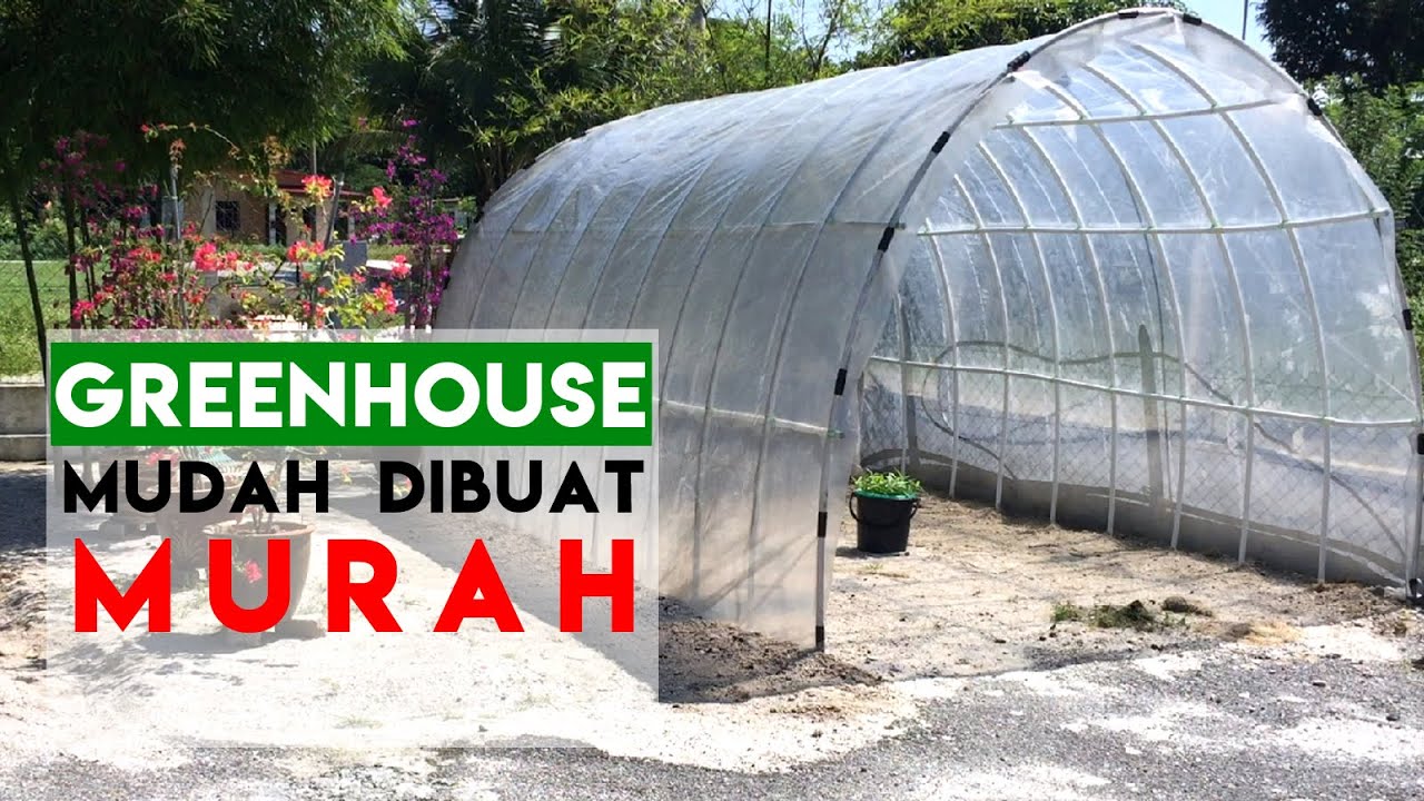 [ TUTORIAL 3# ] Rumah semaian kos rendah | Greenhouse