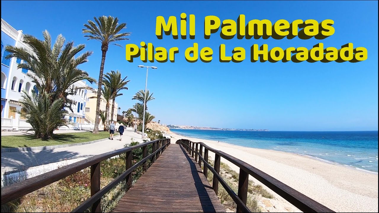 Pilar de la Horadada, Playa de Mil Palmeras, Costa Blanca, Spain. Wednesday Midday Walking Tour 🇪🇸