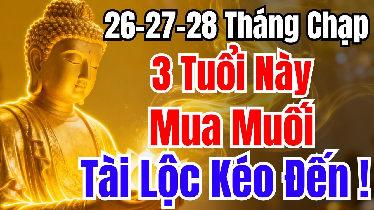 26-27-28 THÁNG CHẠP : 3 TUỔI NÀY MUA MUỐI ,GIA ĐẠO AN YÊN, LÀM ĂN THỊNH VƯỢNG