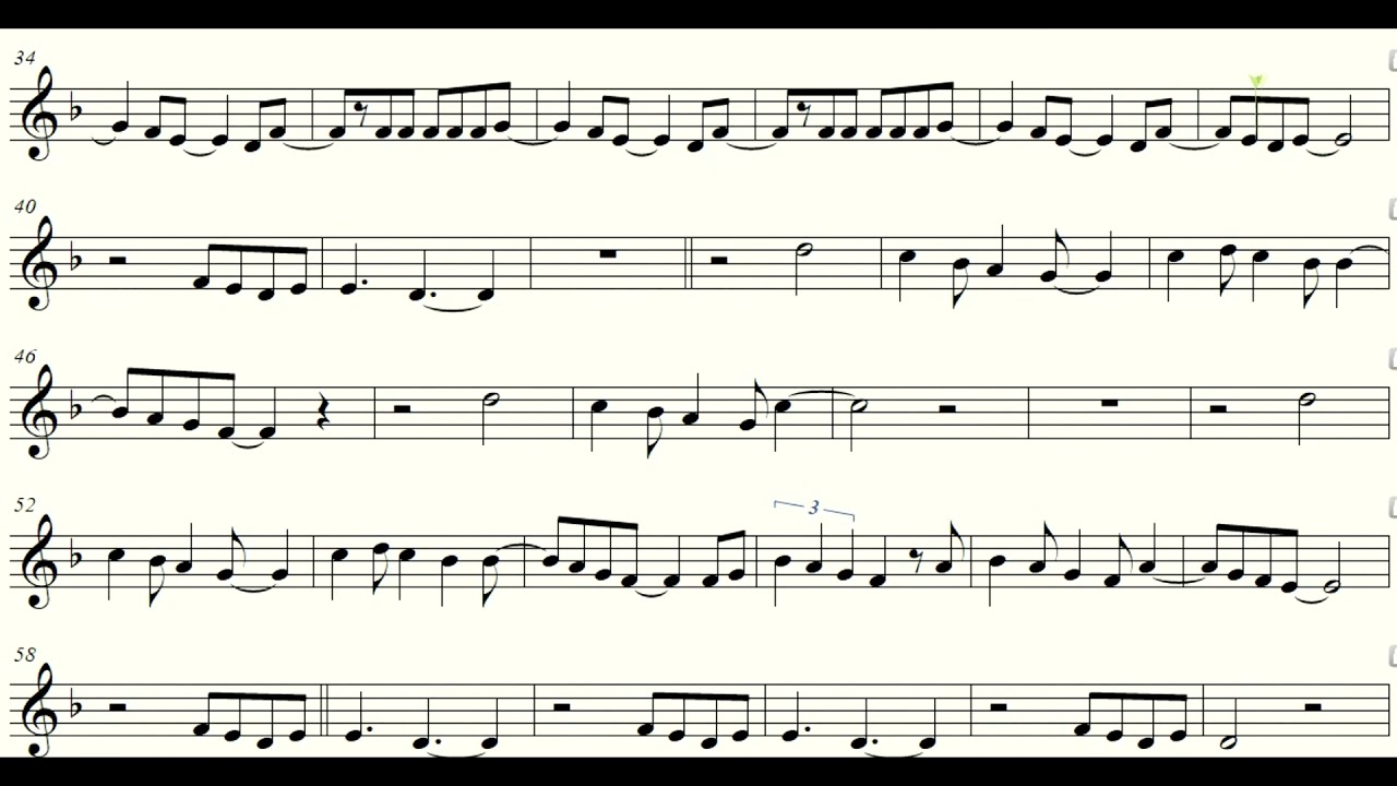 Sonho de Amor - Partitura - Trompete, Sax Tenor, Clarinete/ playback