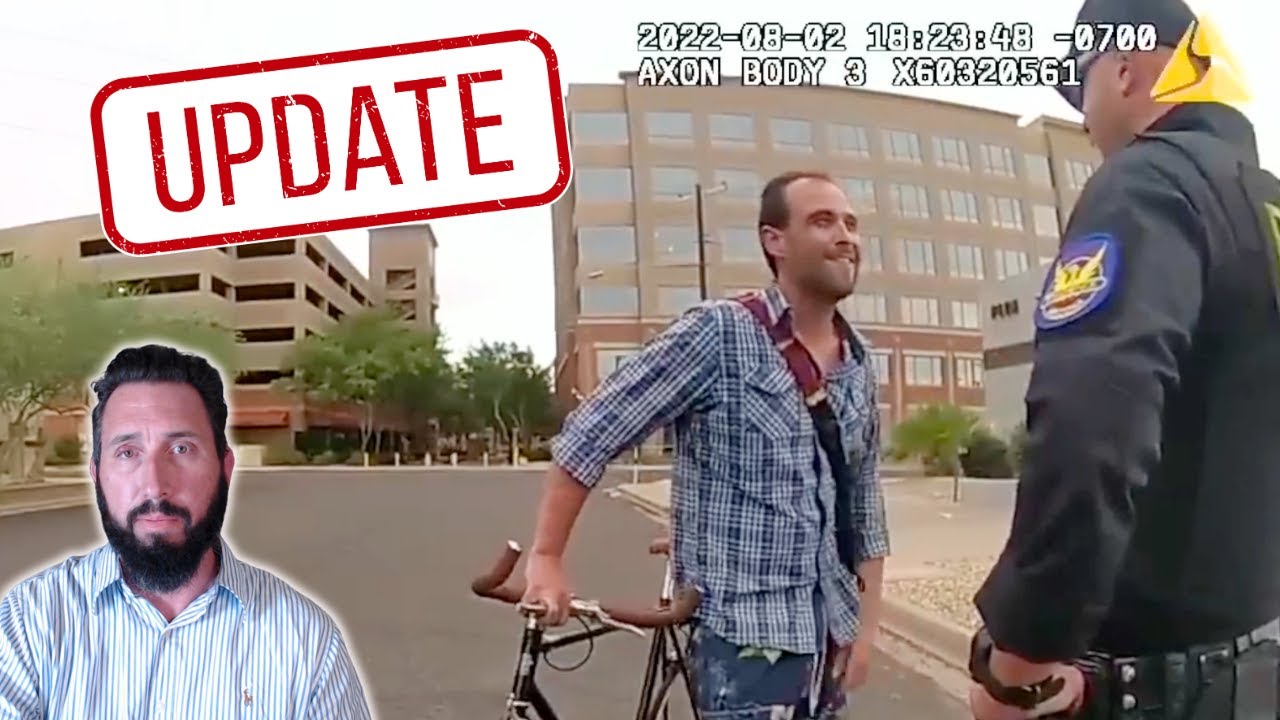 Братан на велосипеде оскорбляет полицейских и входит в историю!