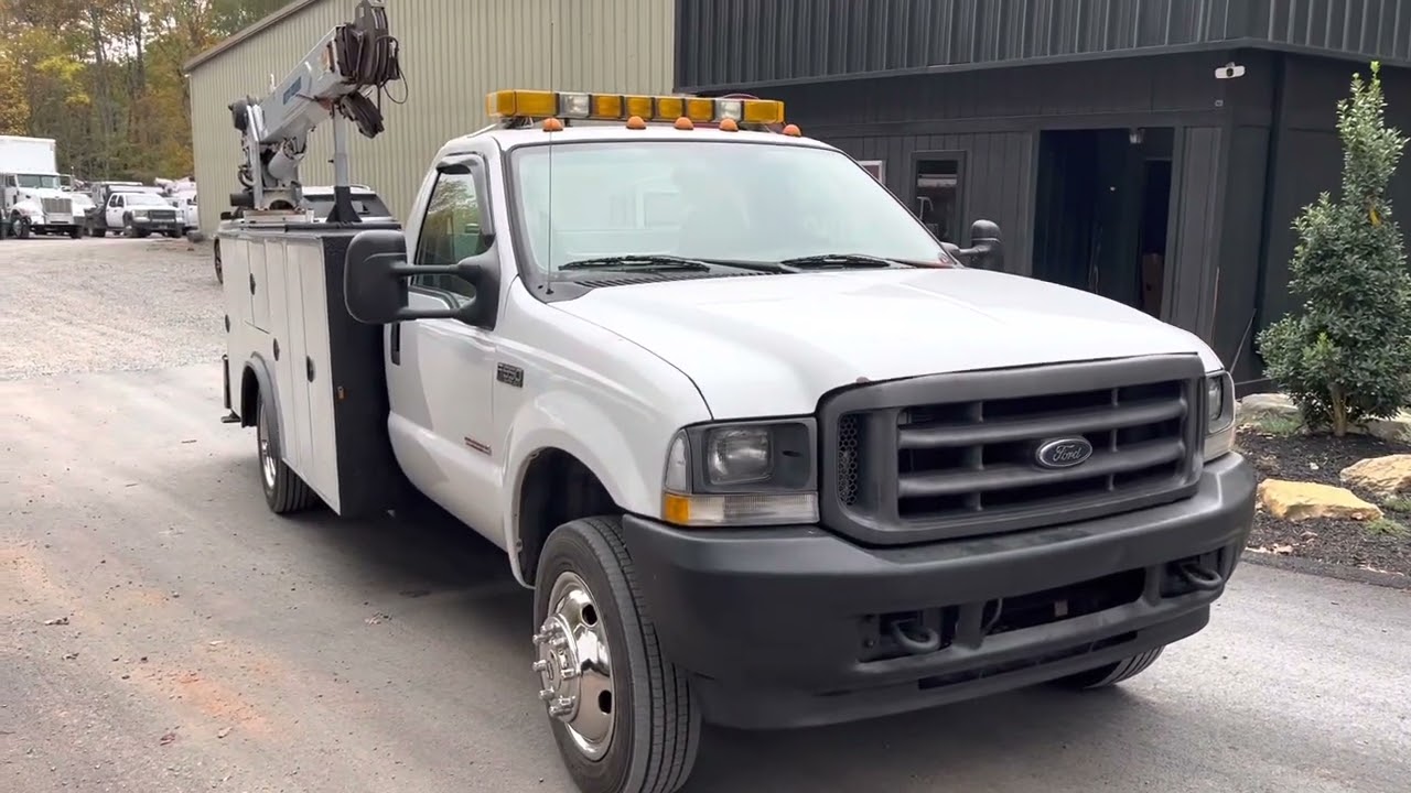 2004 Ford F550 Mechanics Crane Truck, 4x4, 135k, Autocrane 6406H, 1 Owner.
