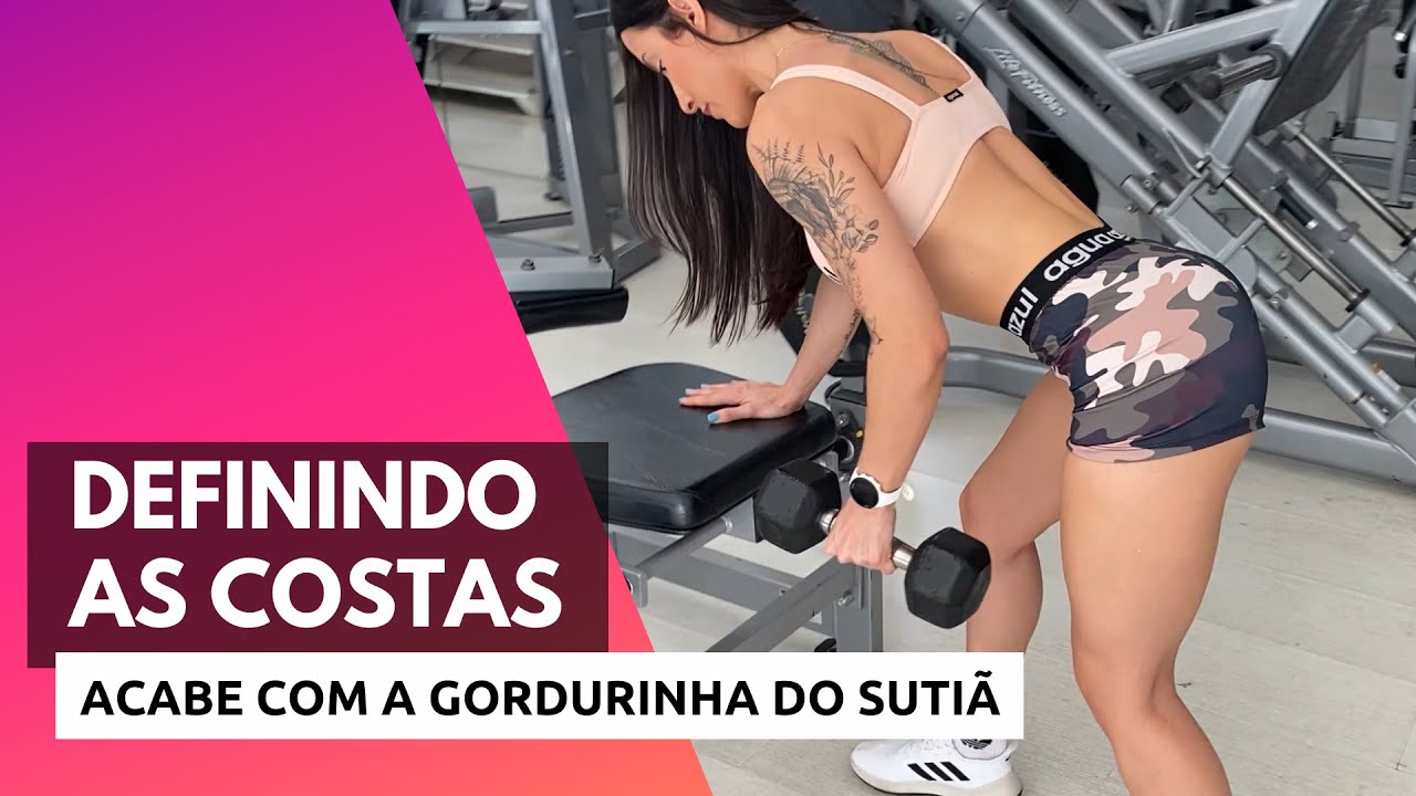 EXERCÍCIOS PARA COSTAS em CASA ou na ACADEMIA - Sequência de exercícios