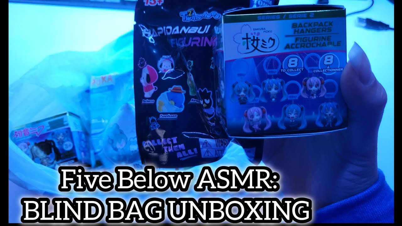 ASMR FIVE BELOW: BLIND BAG UNBOXING (Sanrio + Miku)
