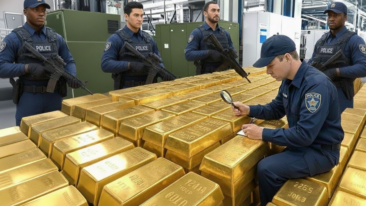 INSIDE A 24K GOLD FACTORY: FROM RAW ORE TO FINISHED GOLD BARS (FULL PROCESS)