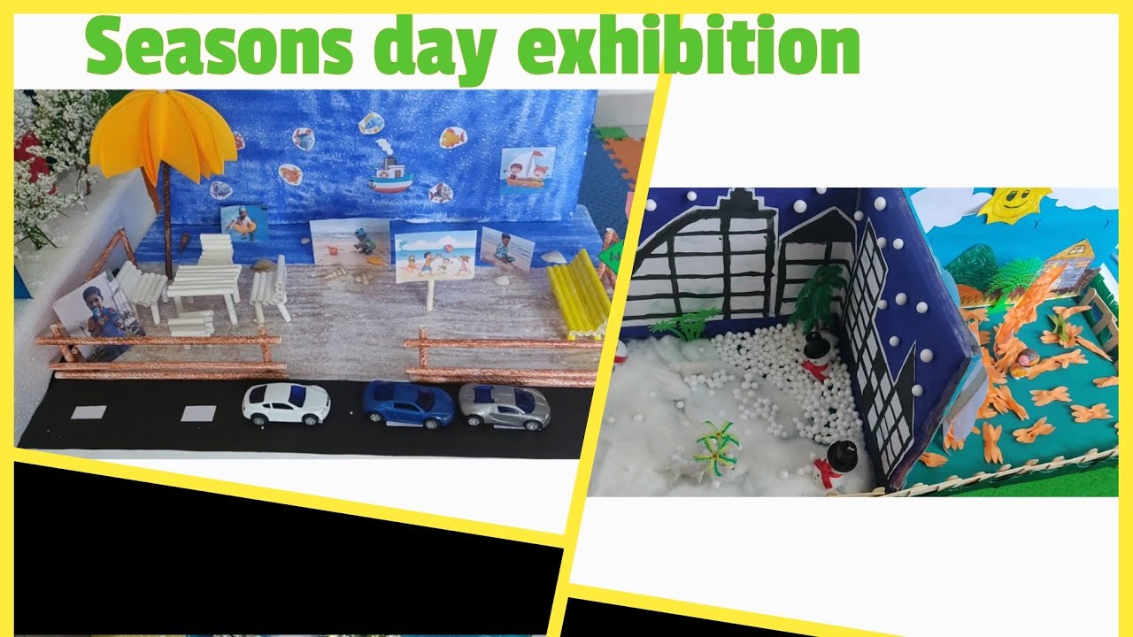 Season model for school project|Different seasons craft idea|School exhibition@spiceupwitharpita