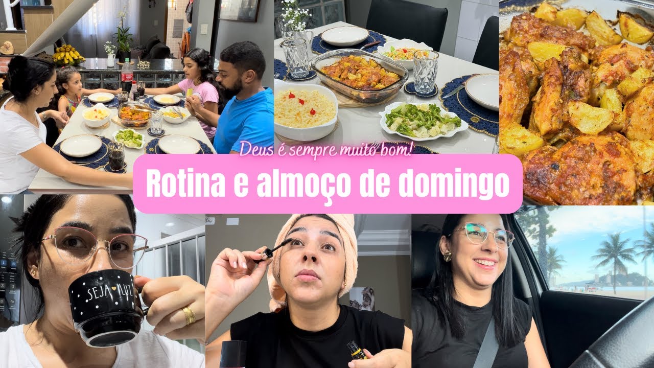 Vlog: Domingo em família| Preparando o almoço| Mesa posta especial| Limpei e organizei a cozinha