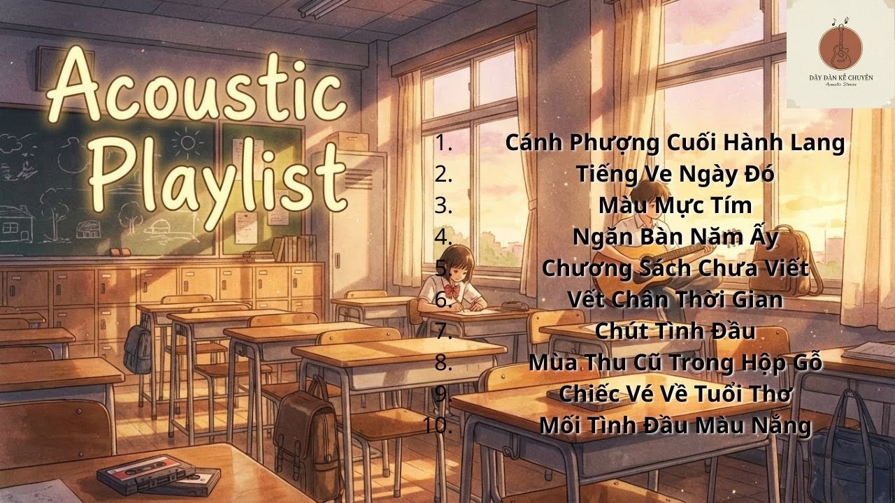 [Acoustic Hoài Niệm] ✨ Những Bản Nhạc Tuổi Học Trò Cho Một Thời Thanh Xuân Rực Rỡ