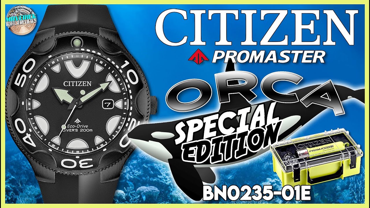 Black Ops Orca! | Citizen Promaster 200m Orca Special Edition w/Dive Torch BN0235-01E Unbox & Review