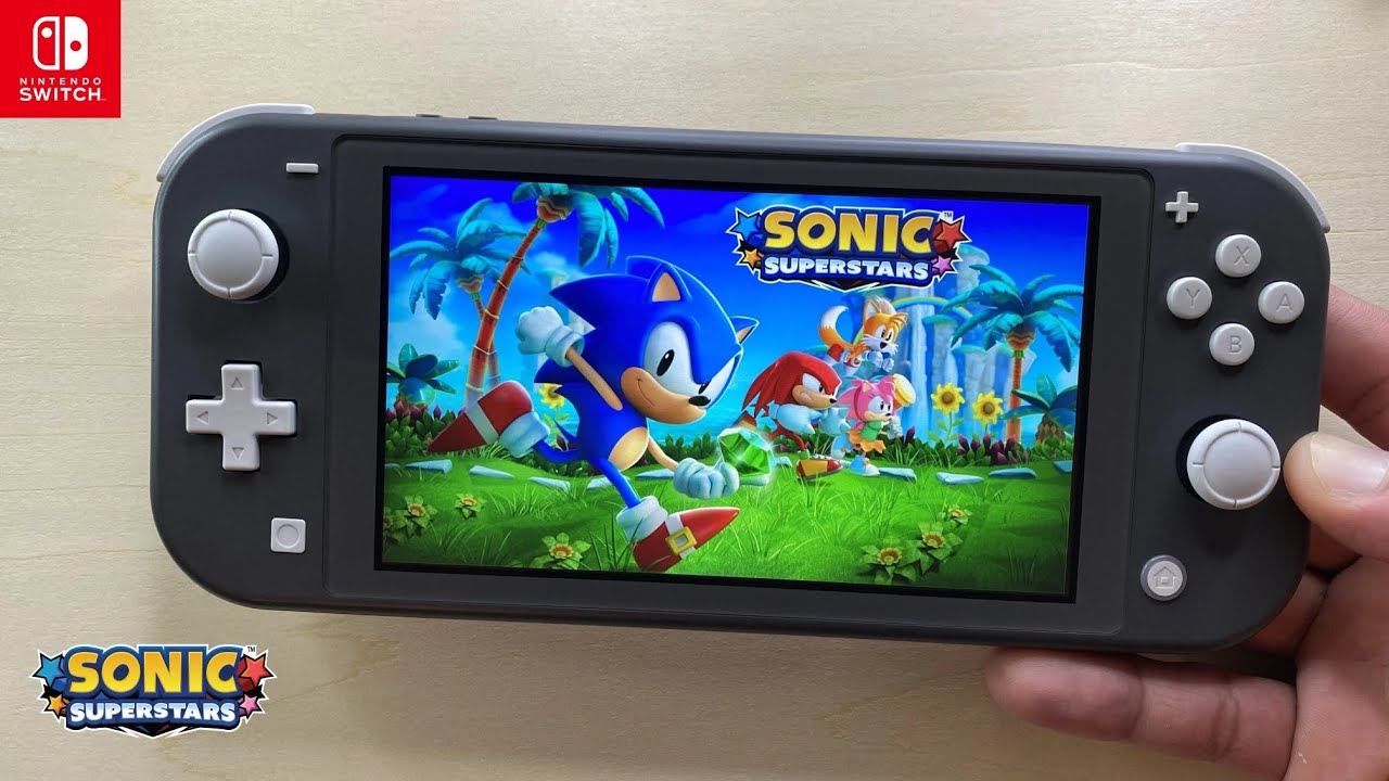 Sonic Superstars Nintendo Switch Lite Gameplay