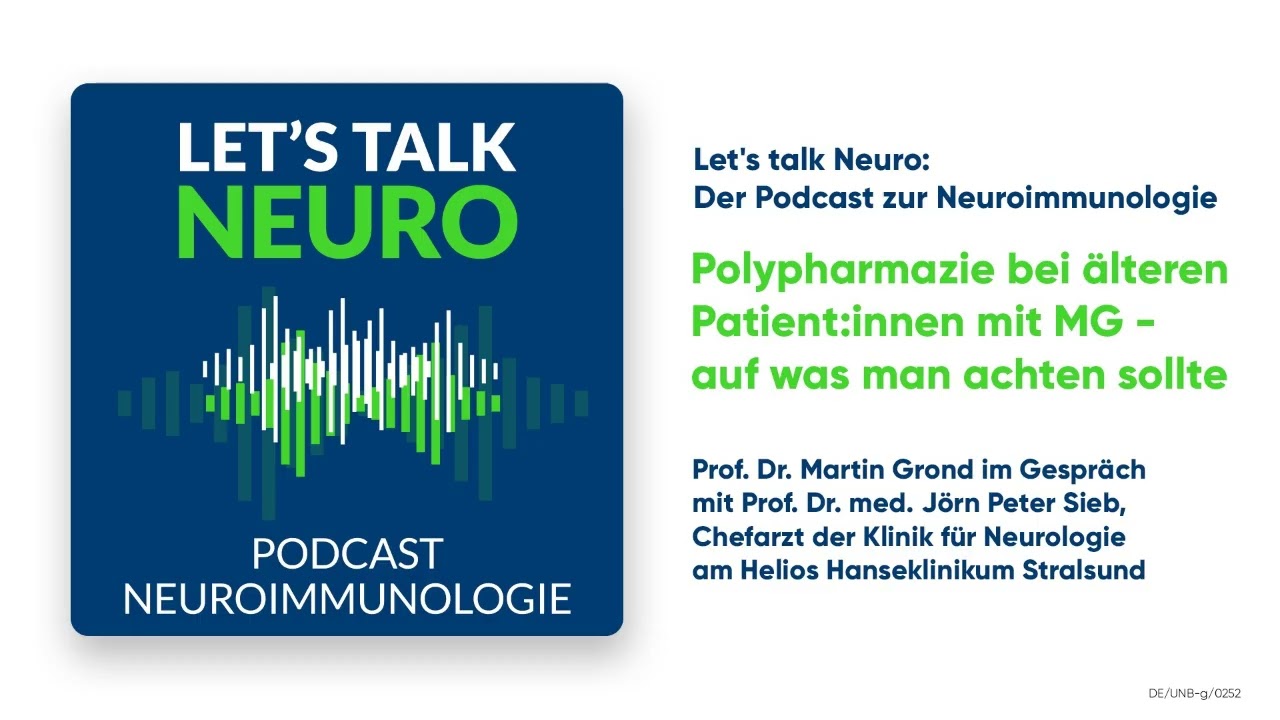 Polypharmazie bei älteren Patient:innen mit MG – auf was man achten sollte