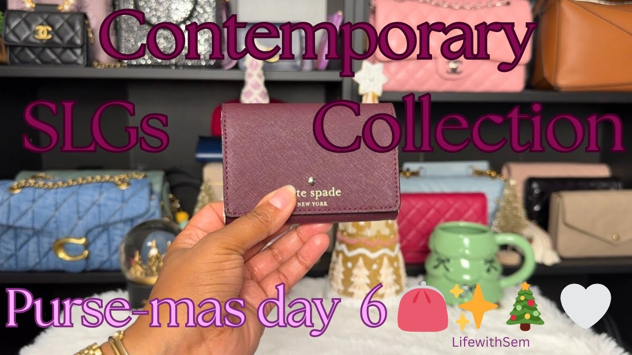 ✨👝Моя коллекция современных аксессуаров | День 6 рождественских сумок #vlogmas #pursemas #slgs #c...