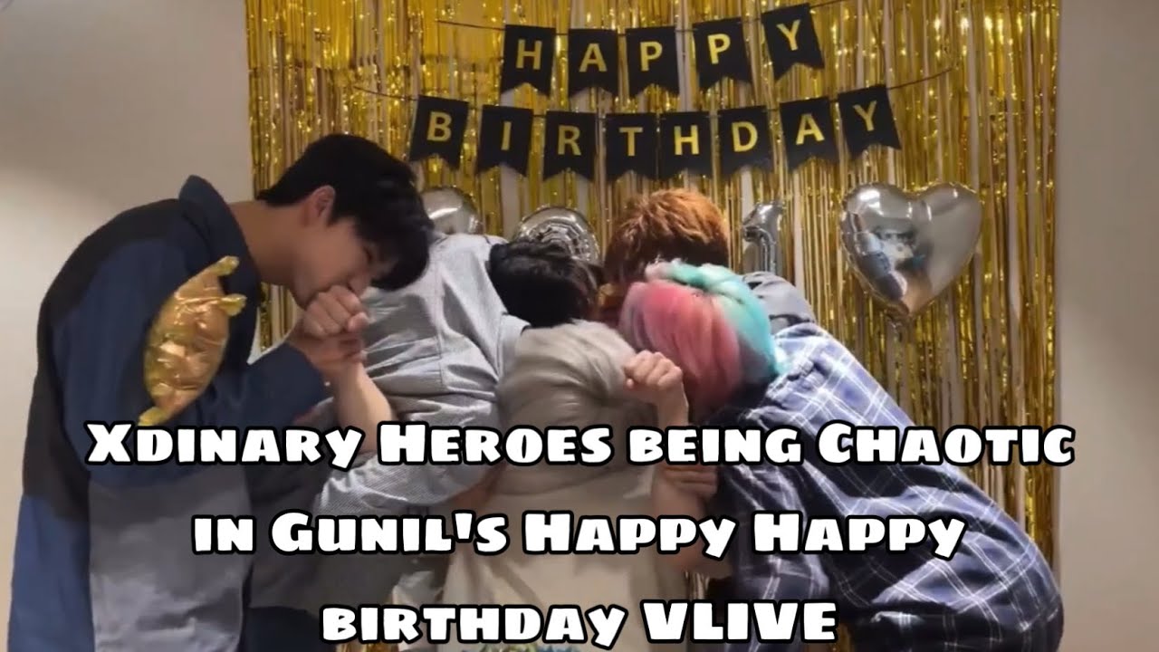 Xdinary Heroes being Chaotic in Gunil’s birthday VLIVE (especially Jooyeon)