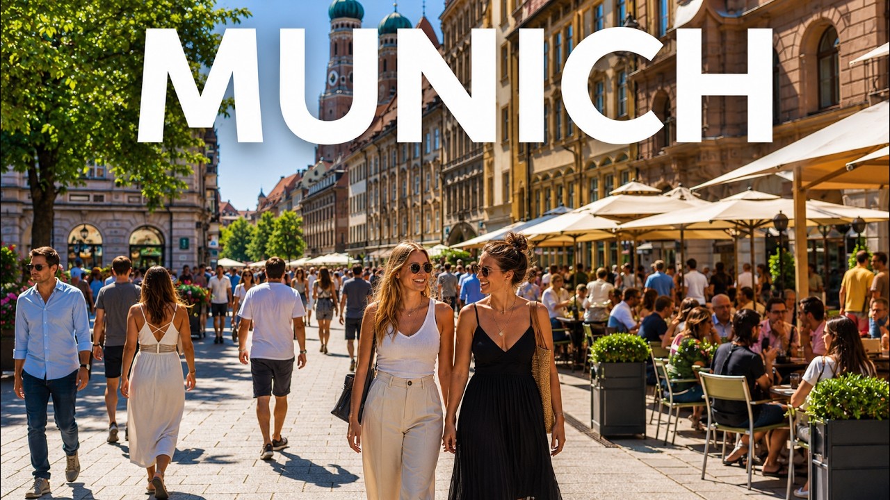 Munich, Germany City Walking Tour | Summer Vibes 4K