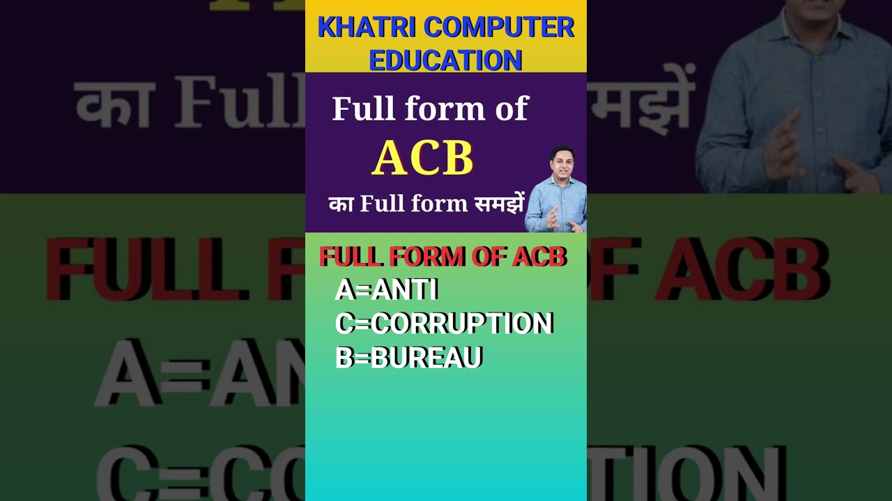 FULL FORM OF ACB 👮👮 #viral #shorts #acb #police