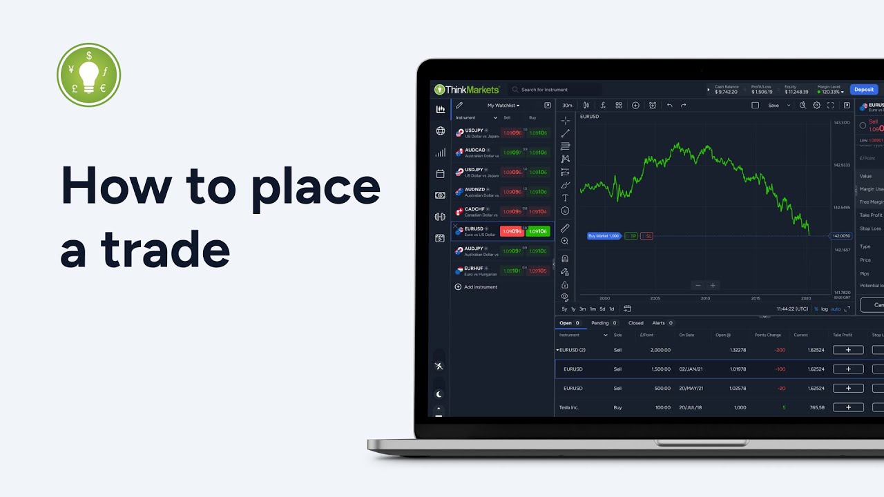How to place your first trade on ThinkTrader | Get started with ThinkMarkets