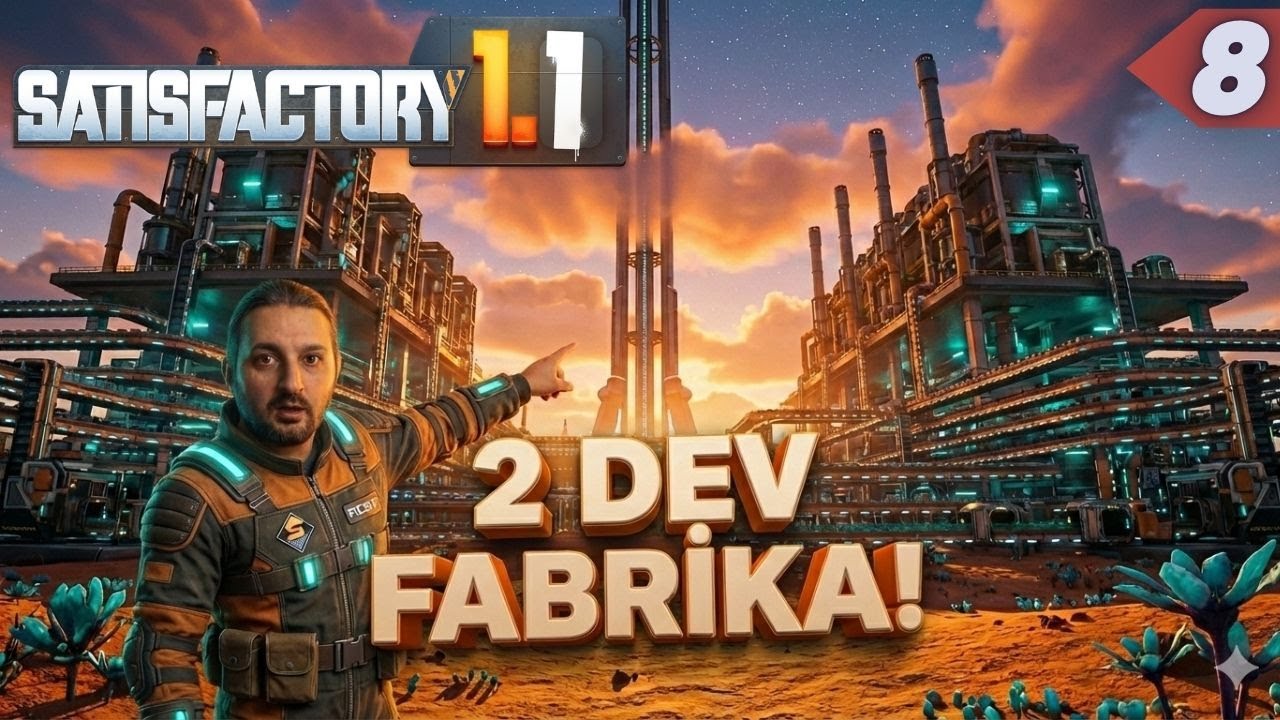 2 Fabrikayı Baştan Yaptım. Uzay Asansörünü 2'yi Tamamladık. | Satisfactory Türkçe Rehber l Bölüm 8