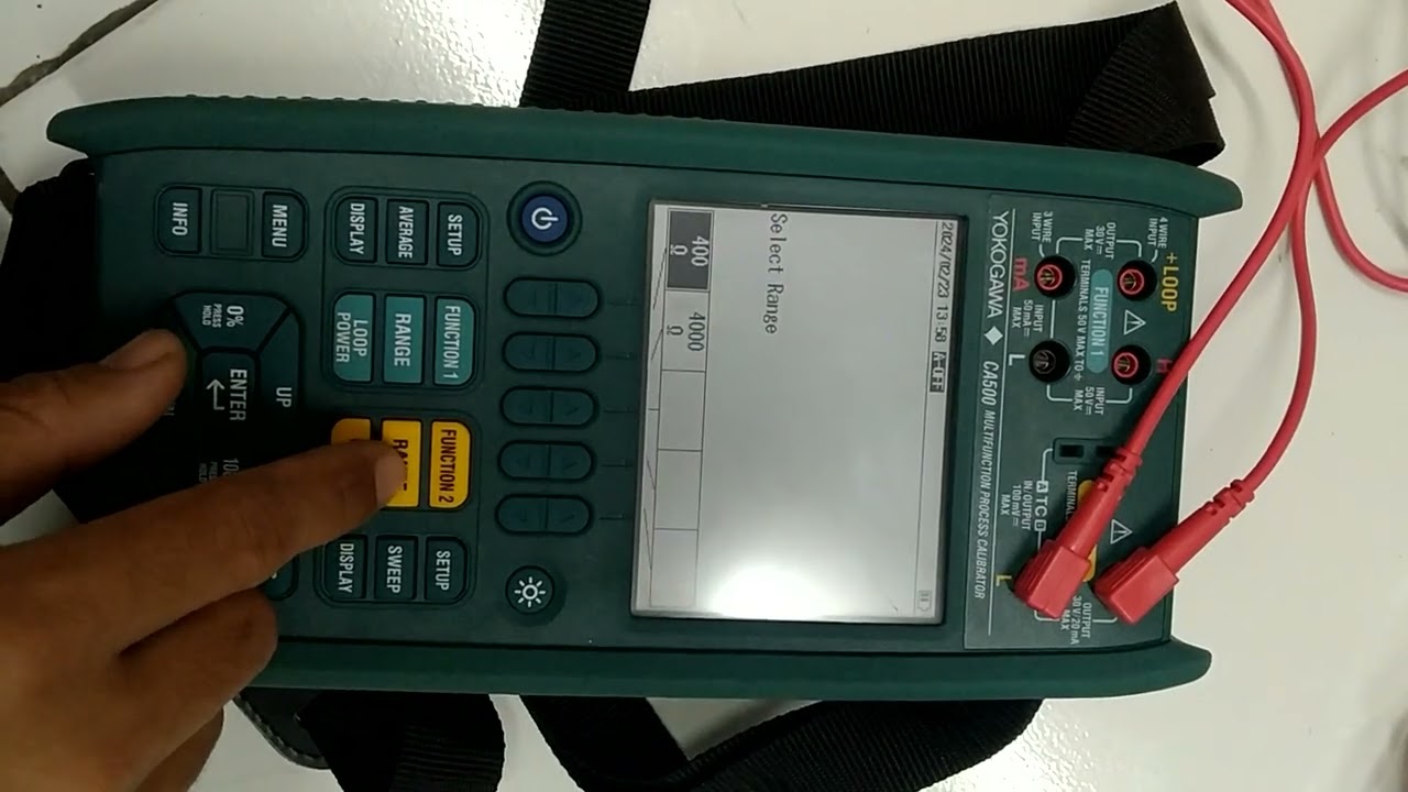 Menu Function Yokogawa CA500 Multifunction Process Calibrator