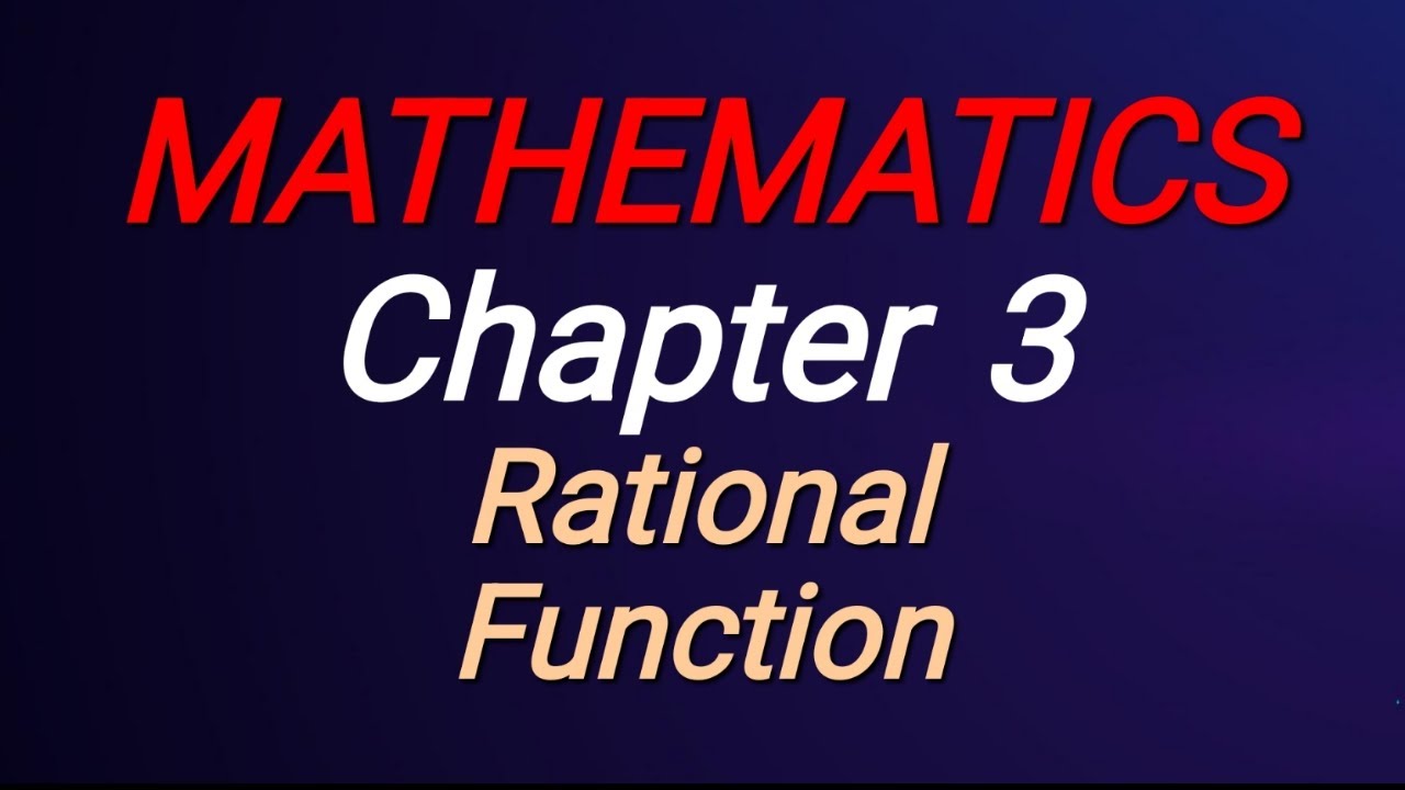 Freshman Mathematics Chapter 3 Rational Function Afaan Oromoo