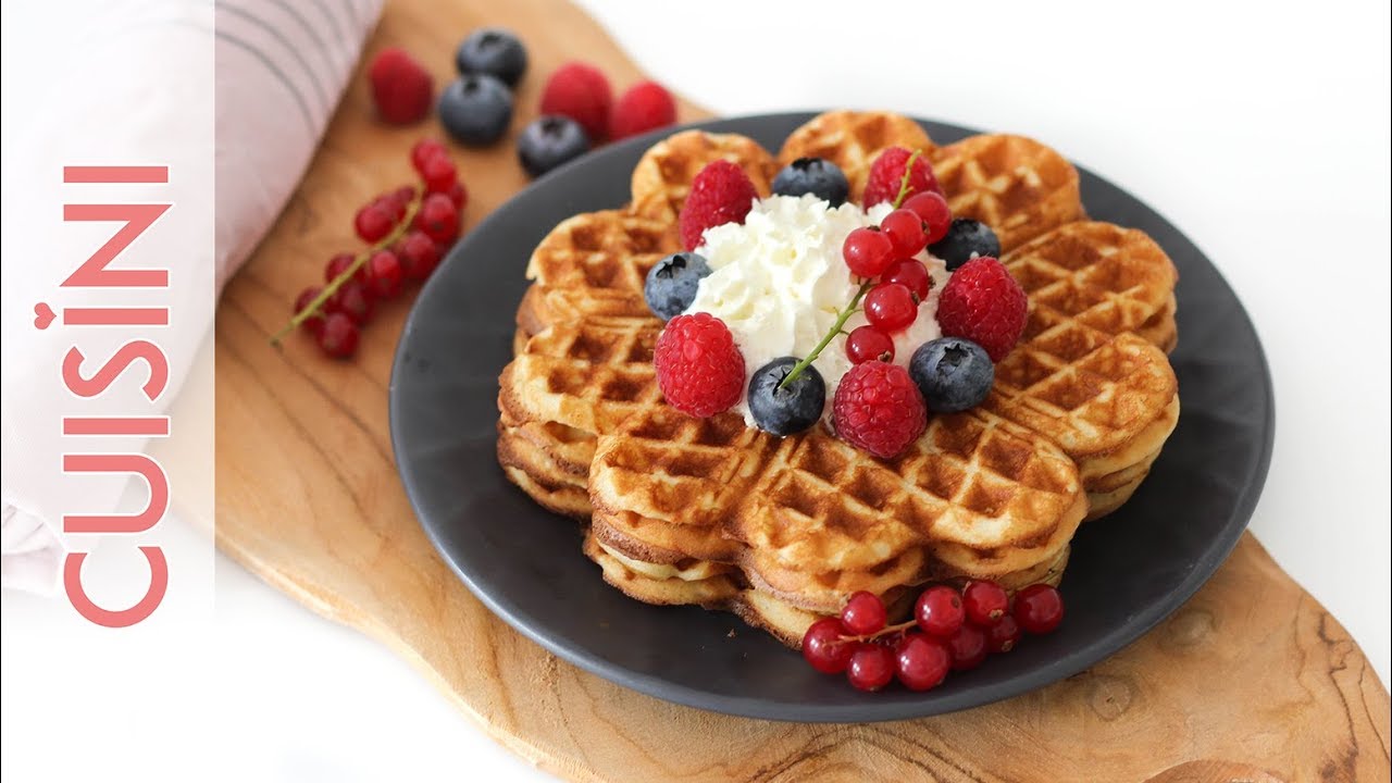 WAFFELTEIG Rezept (Waffelrezept) | Waffeln einfach selber machen | fluffige Waffel backen