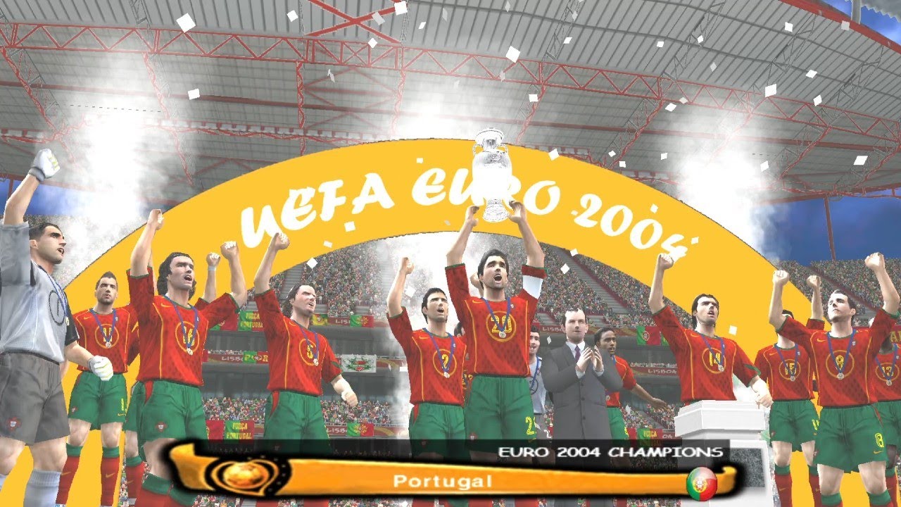 Portugal 3 - 0 Germany / Final EURO 2004 - PES 6