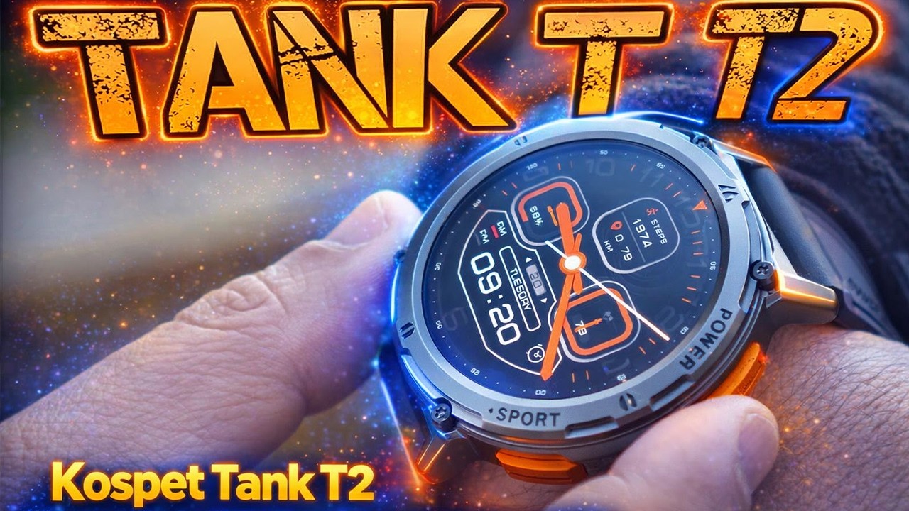 Kospet Tank T2 Bluetooth Calling 5atm Amoled Always On Rugged Military Smartwatch Full Review