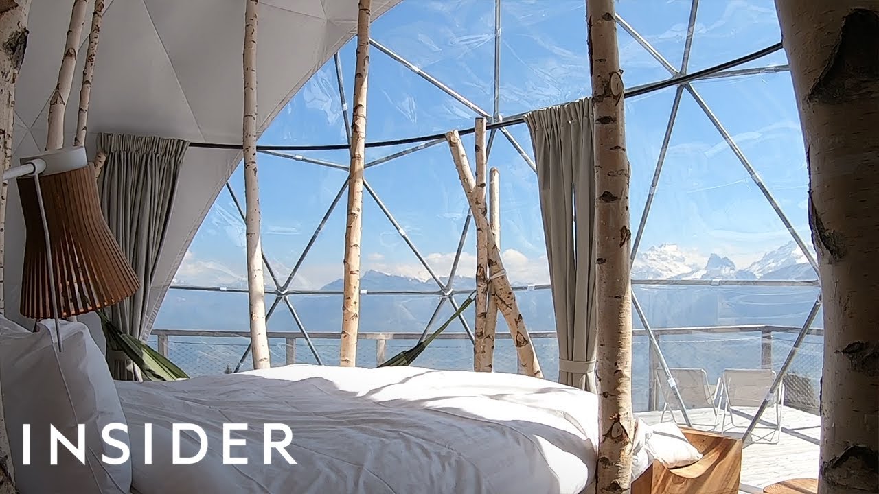 'Eco-Luxury' Domes Overlook The Swiss Alps