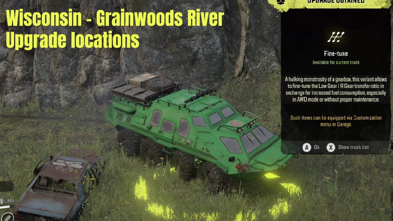 Wisconsin, Grainwoods River - Upgrade Locations - SnowRunner Play Through Part 510