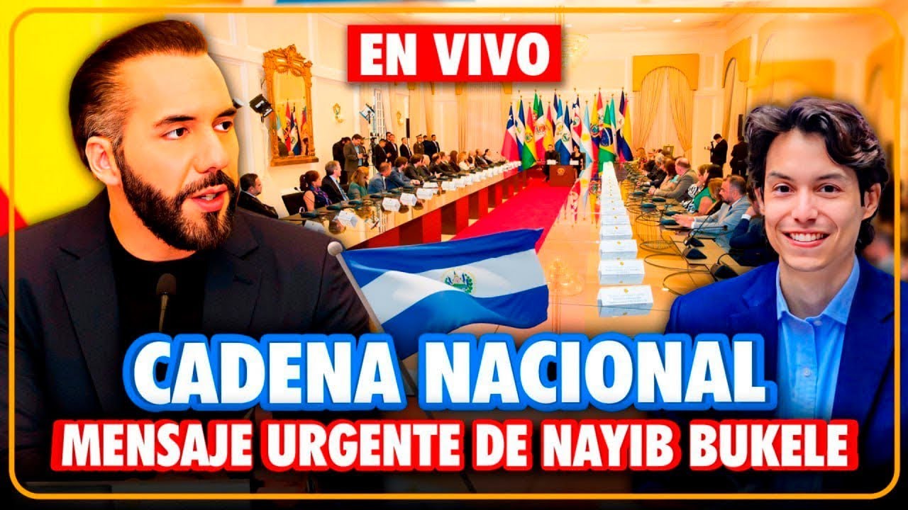 🚨 CADENA NACIONAL: Nayib Bukele sorprende a todos los salvadoreños con impactante mensaje urgente