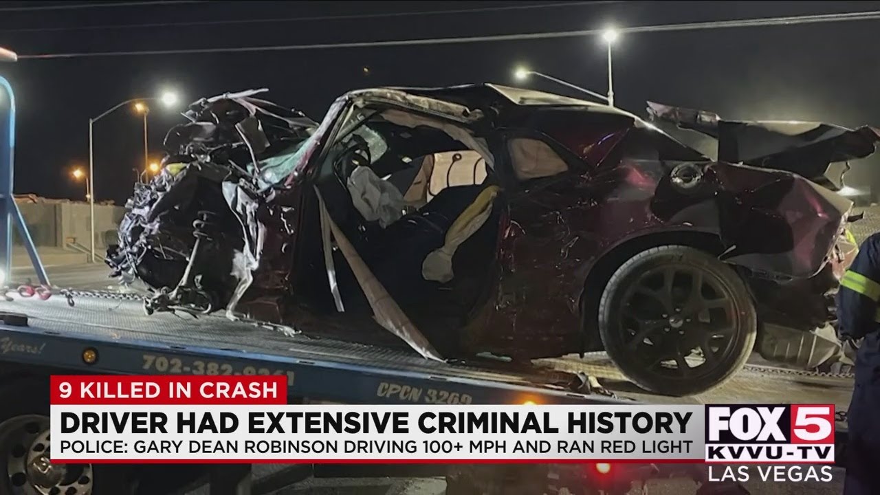 Driver in North Las Vegas crash that killed 9 had criminal history, records show