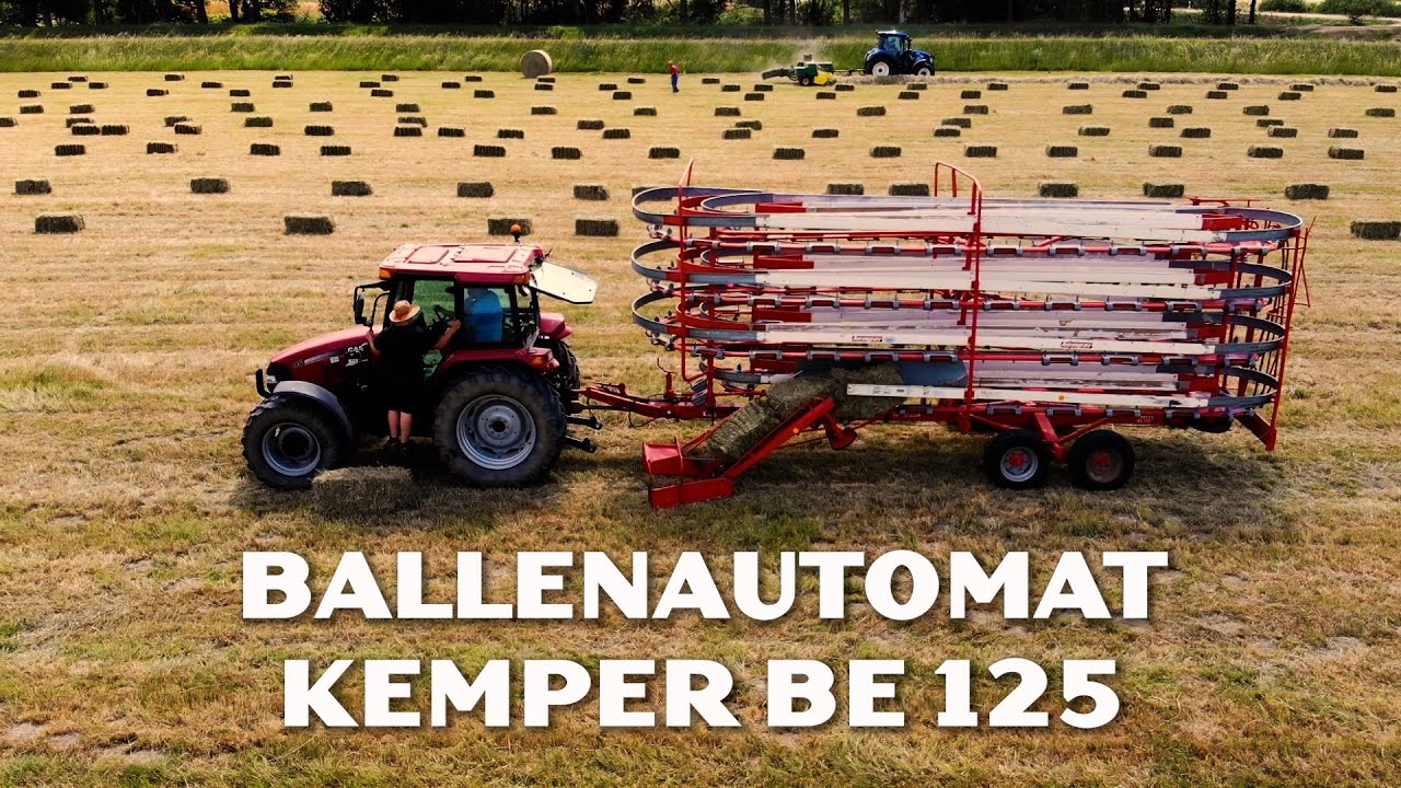 Heuernte im Maiwald | Ballenautomat Kemper BE125 | Case JXU 95 | New Holland T 5.120 Auto Command