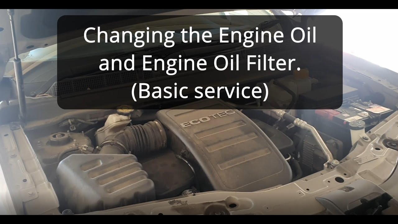 Holden Captiva 7 2.4L Petrol 2015 Oil and oil filter Change
