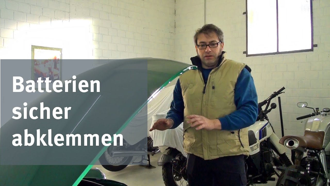 Batterie gefahrlos und sicher abklemmen