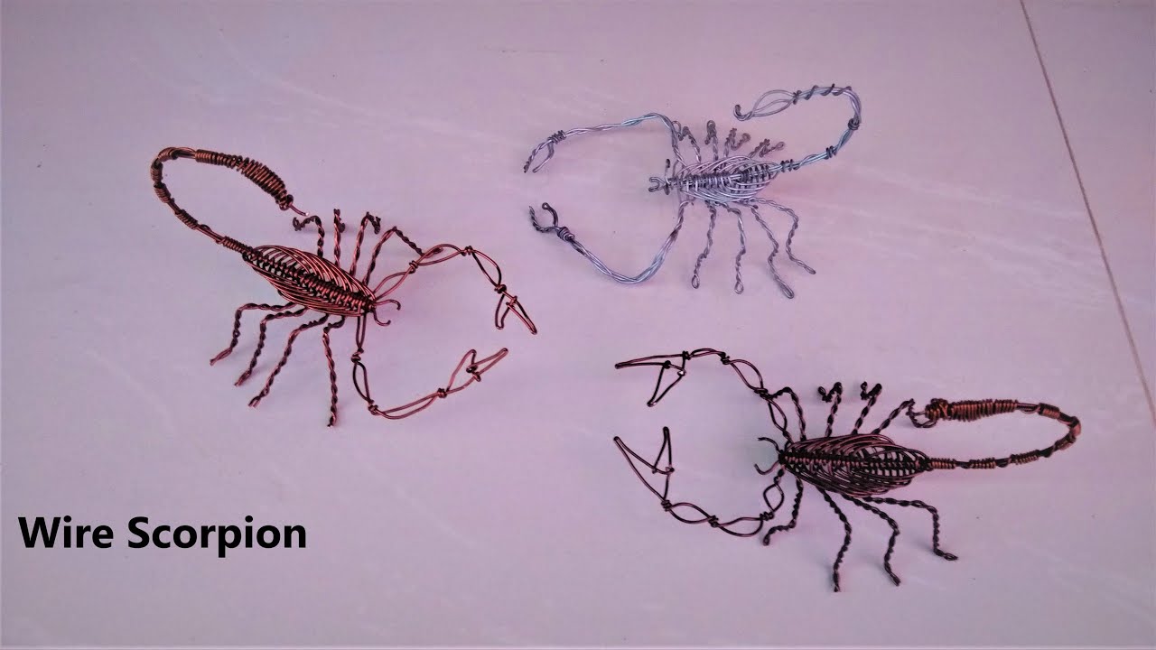 How To Make Scorpion With Copper Wire /wire art.