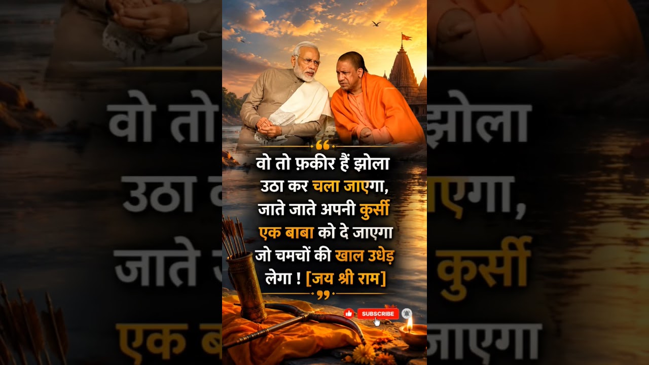 Yogi baba/Modi 🙏🗣️. #shortsfeed #yogiadityanath #politics #news #music #modi #bjp #cmyogi
