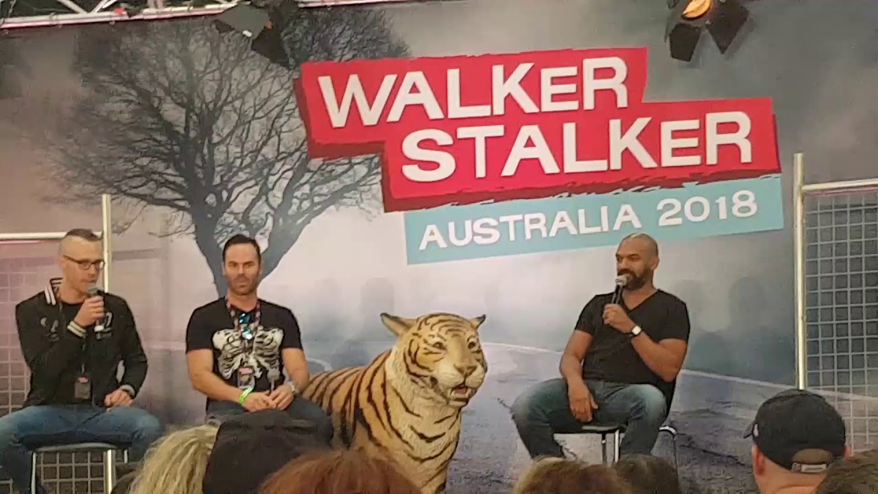 The Walking dead - King Ezekiel Khary Payton Walker Stalker Melbourne