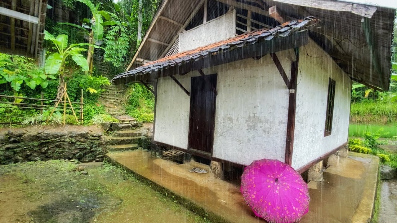 HUJAN DERAS DI KAMPUNG TERDINGIN🥶 DI PEDESAAN TASIKMALAYA JAWA BARAT