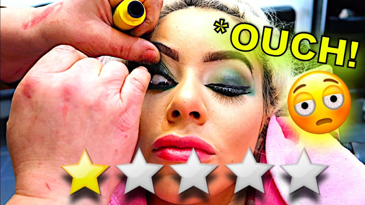 THE DIRTIEST MAKEUP ARTIST POKES MY EYE OUT, WITH HER FINGER!!!