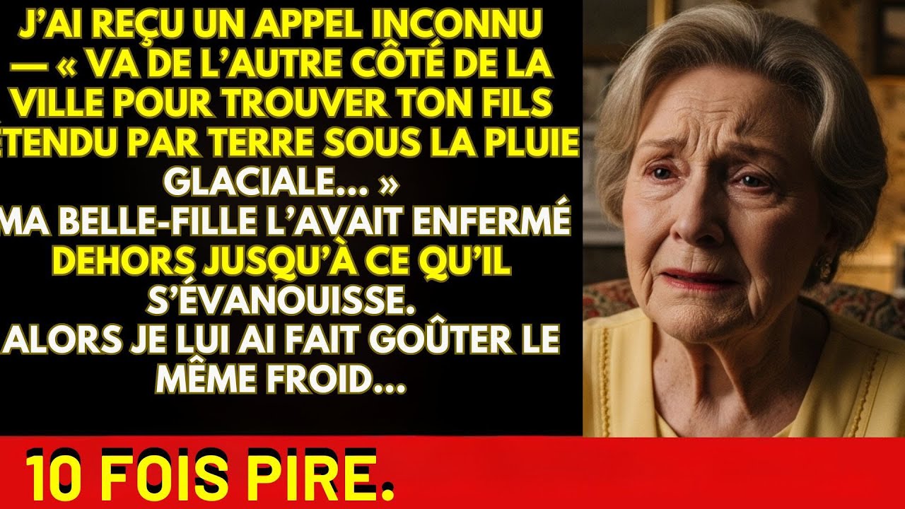J’AI REÇU UN APPEL INCONNU — « RENDS-TOI DE L’AUTRE CÔTÉ DE LA VILLE POUR TROUVER TON FILS ALLONGÉ