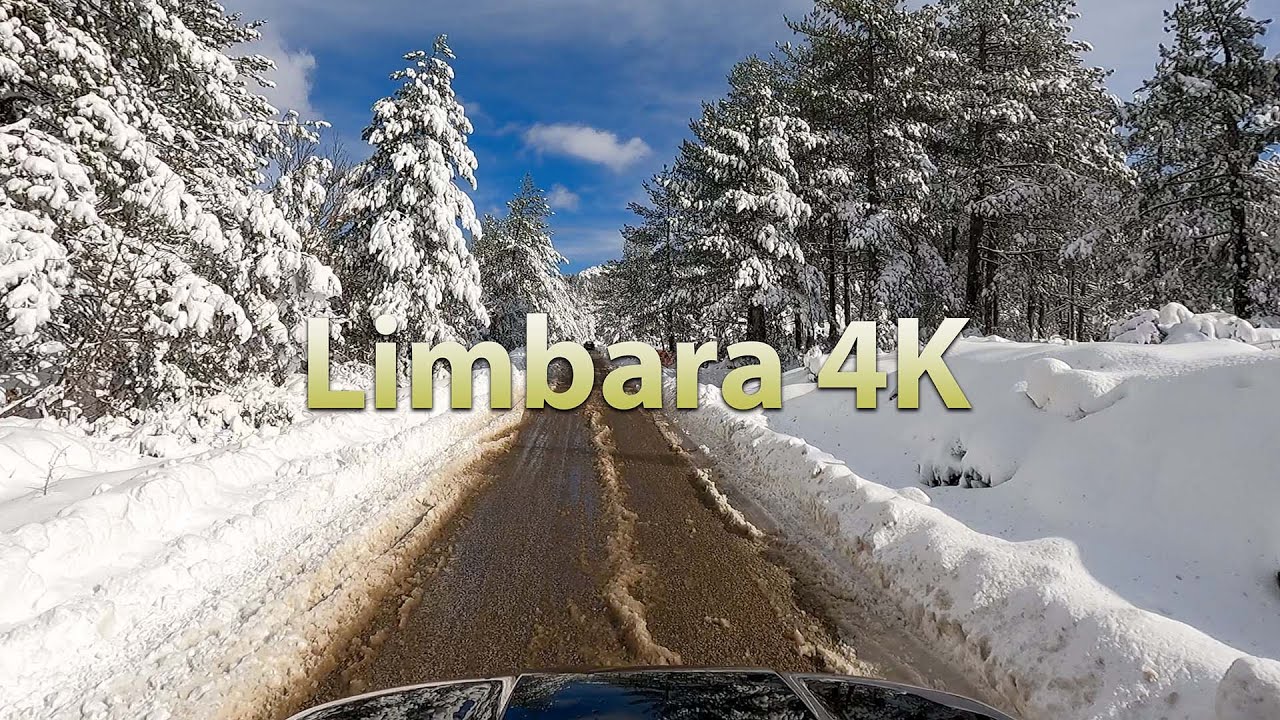 Driving in Sardinia: Climb Mount Limbara/Snow Season | 4K